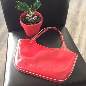 DKNY purse in lipstick red!